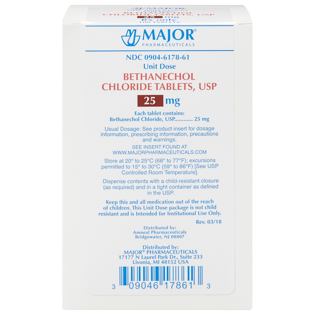 BETHANECHOL TB 5MG 100