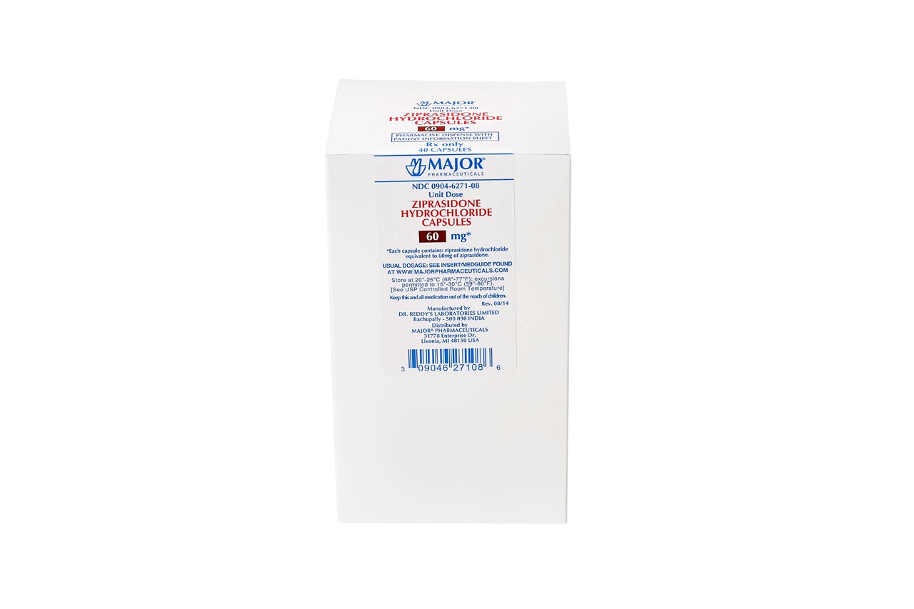 ZIPRASIDONE HCL CP 40MG 60
