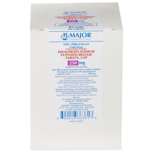 DIVALPROEX SOD ER TB 250MG 100