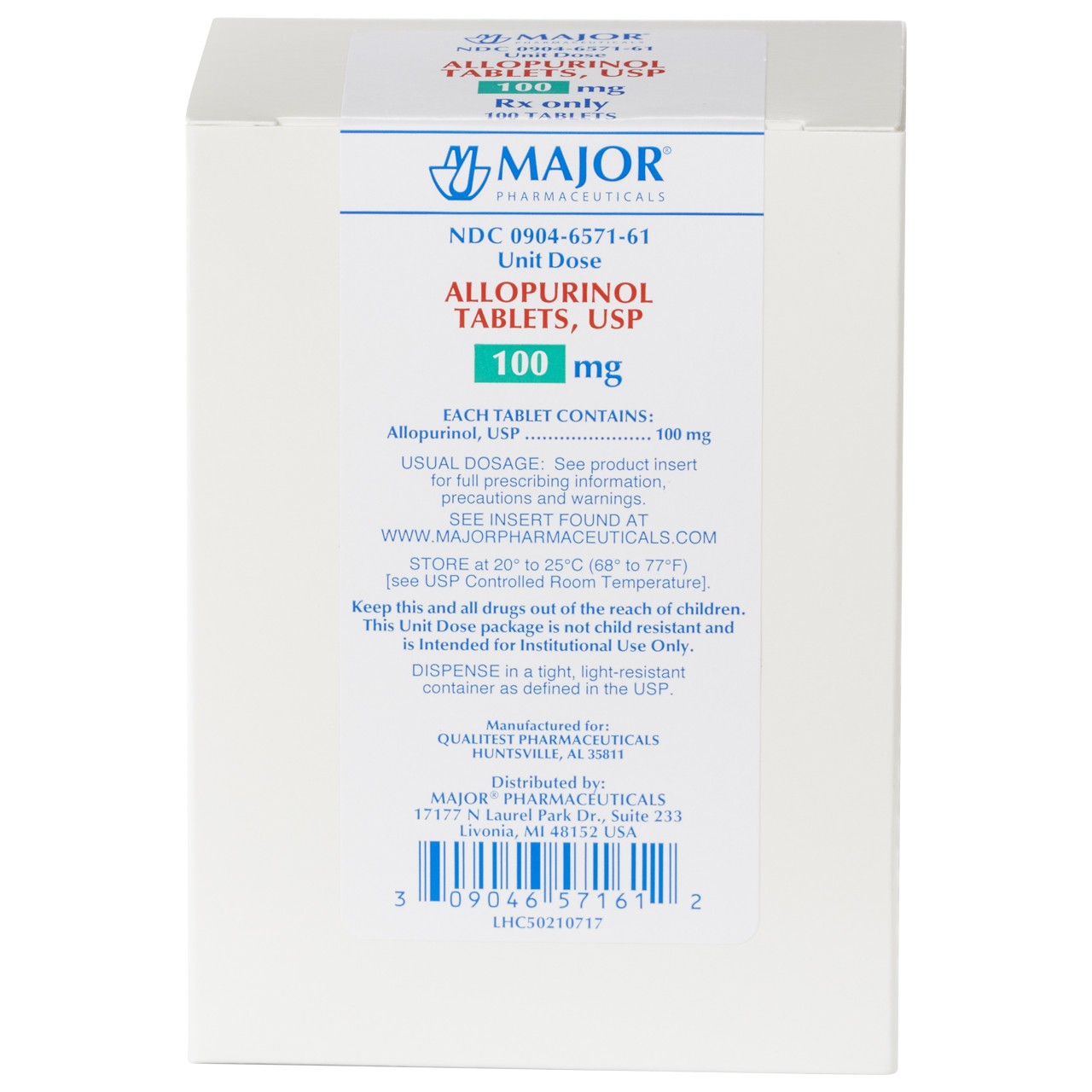 ALLOPURINOL TB 100MG 100