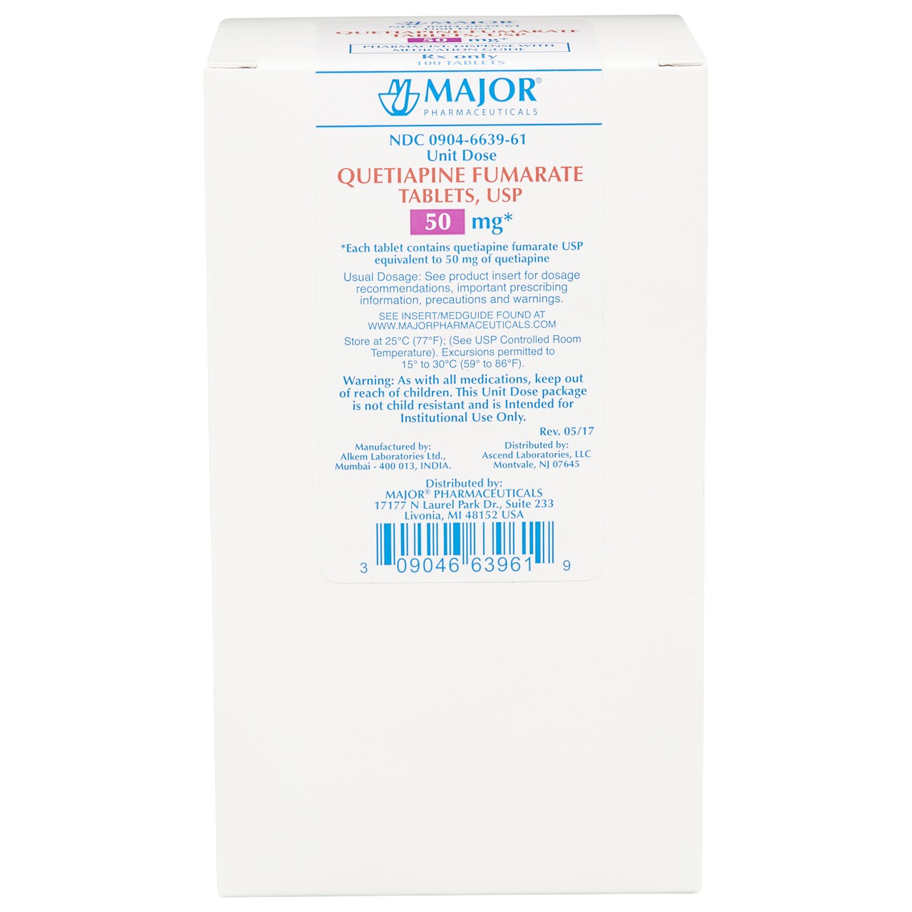 QUETIAPINE FUM ER TB 50MG 60CPLT