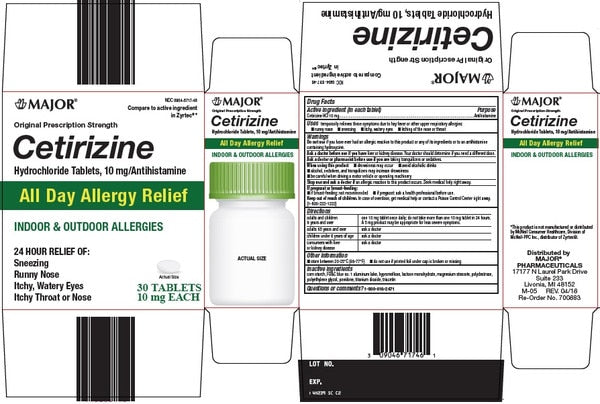 CETIRIZINE 10 MG TAB 500