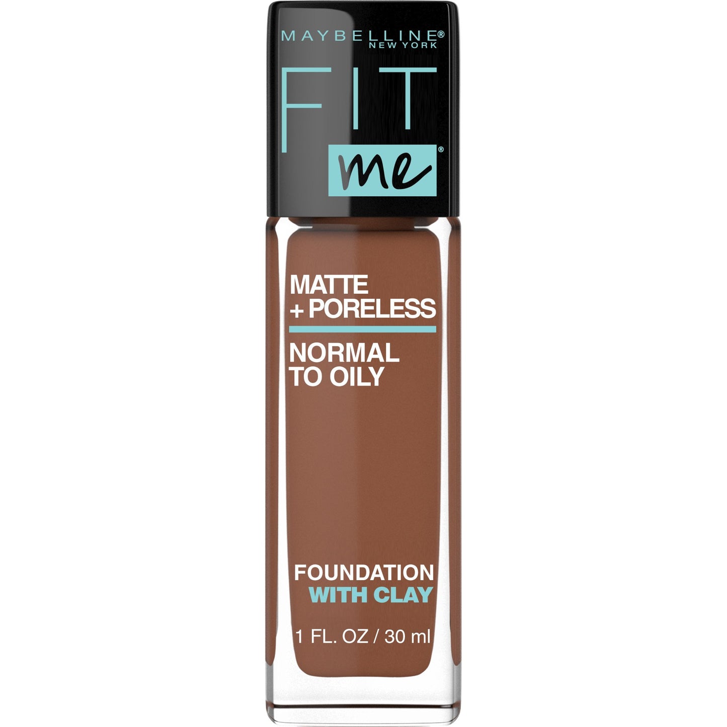 MAYBELLINE New York Fit Me Matte + Poreless Foundation Makeup, 370 Deep Bronze, 1 oz