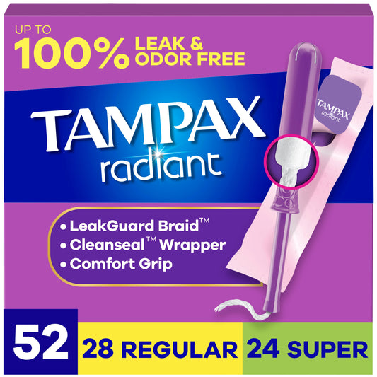 Tampax Tampons Radiant Regular 14 Count