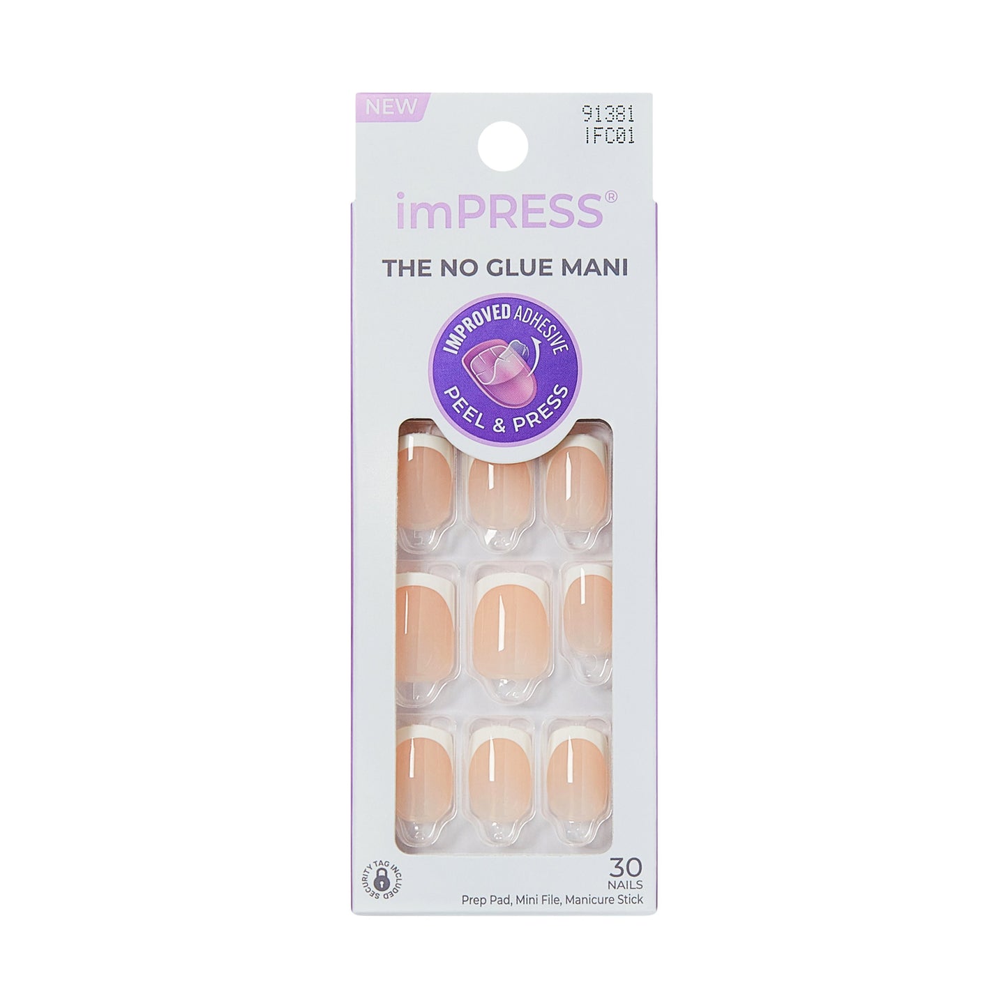 Kiss Impress Press-On-Manicure Nails 30 Count Baby-Why-So-Blu