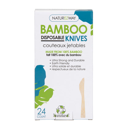 NATUREZWAY DISPBL KNIVES,BAMBOO