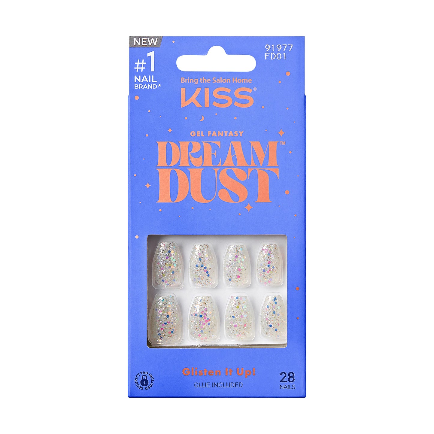 KISS Gel Fantasy Dream Dust Press On Nails - Mood Dust