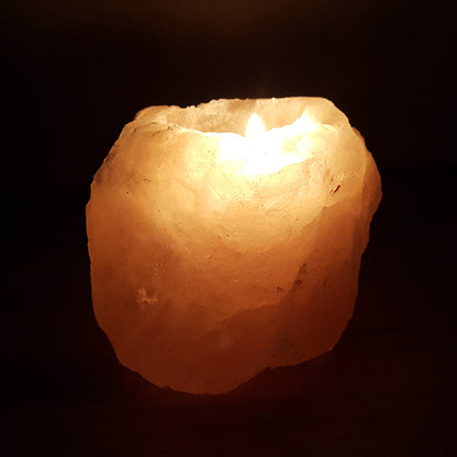 HIMALAYAN SALT SALT TEALIGHT HOLDER,2IN