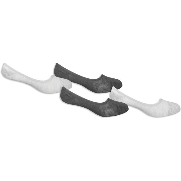 Russell Fashion Foot Men's No Show Liner Socks - White, 2 pairs