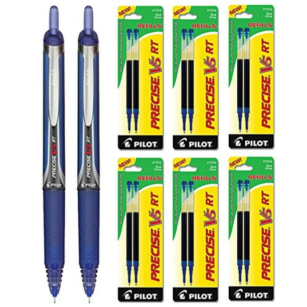 Pilot Precise V5 Premium Rolling Ball Pens, 2 pack - Blue