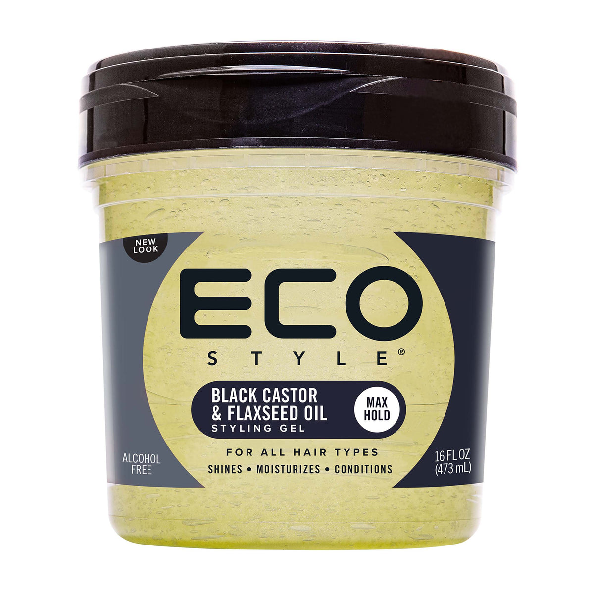 Eco Styler Styling Gel 16oz Black Castor & Flaxseed Oil