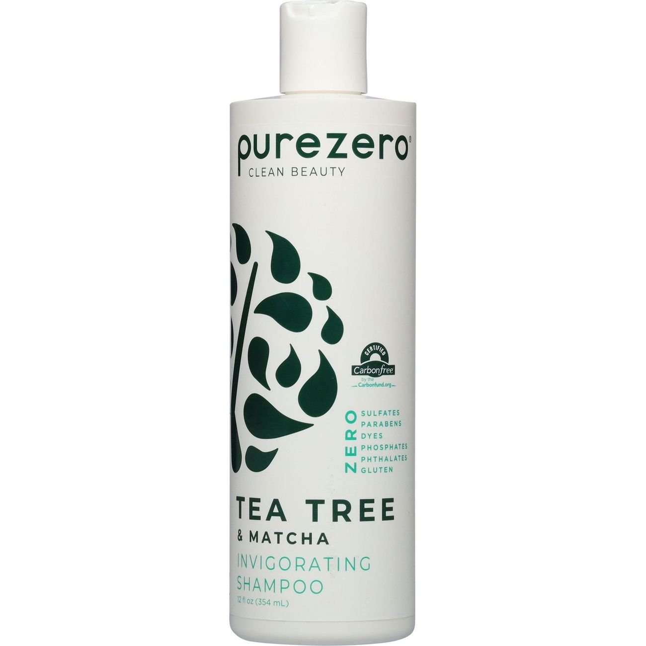 Purezero Shampoo Tea Tree & Matcha Invigorating 12oz