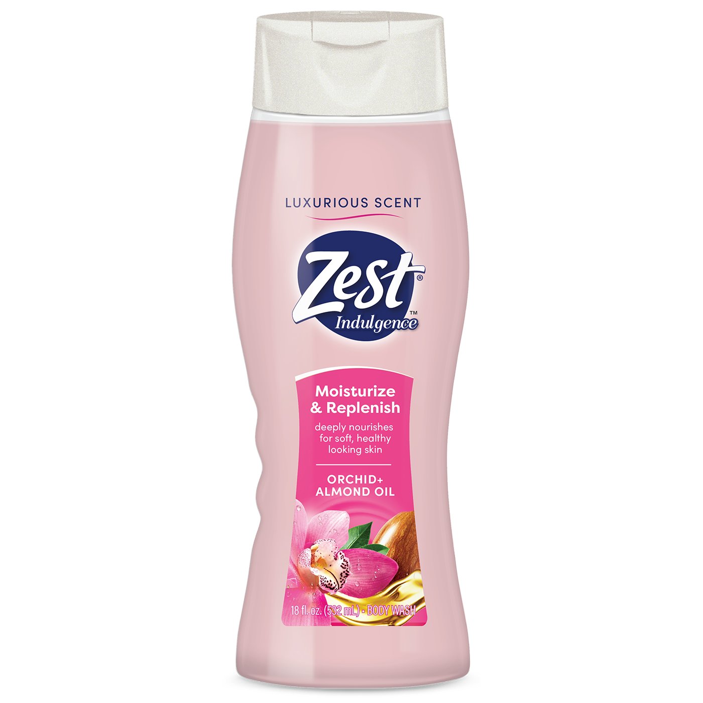 Zest Body Wash Orchid + Almond Oil 18oz