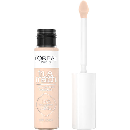 L'ORÉAL PARIS True Match Radiant Serum Concealer with Hyaluronic Acid, N2 Light, 0.33 fl oz
