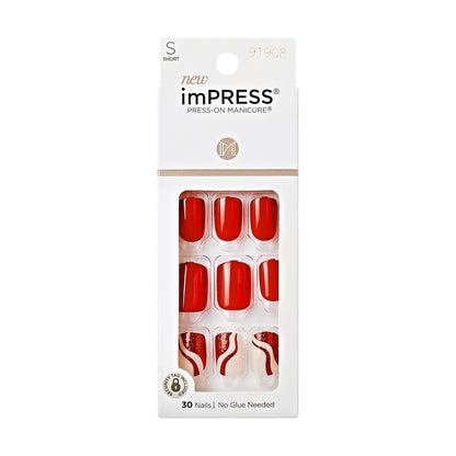 Kiss Impress Press-On-Manicure Nails 30 Count Picture Purple