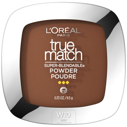 L'ORÉAL PARIS True Match Super-Blendable Oil Free Makeup Powder, C9 Deep, 0.34 oz