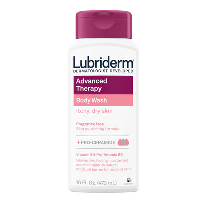 Lubriderm Advanced Therapy Body Wash 16oz Itchy Dry Skin