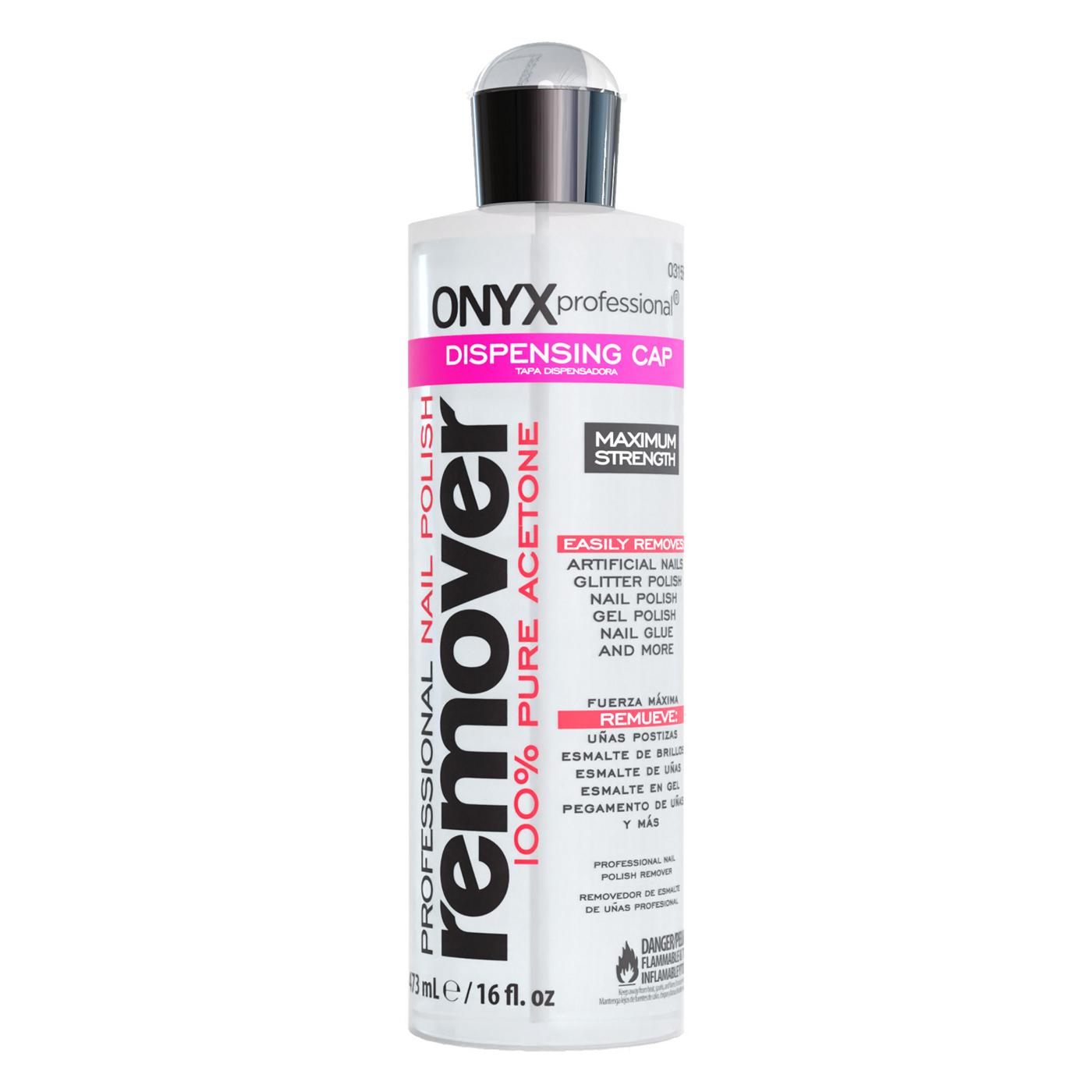Onyx Pro Nail Polish Remover 100% Pure Acetone 16oz