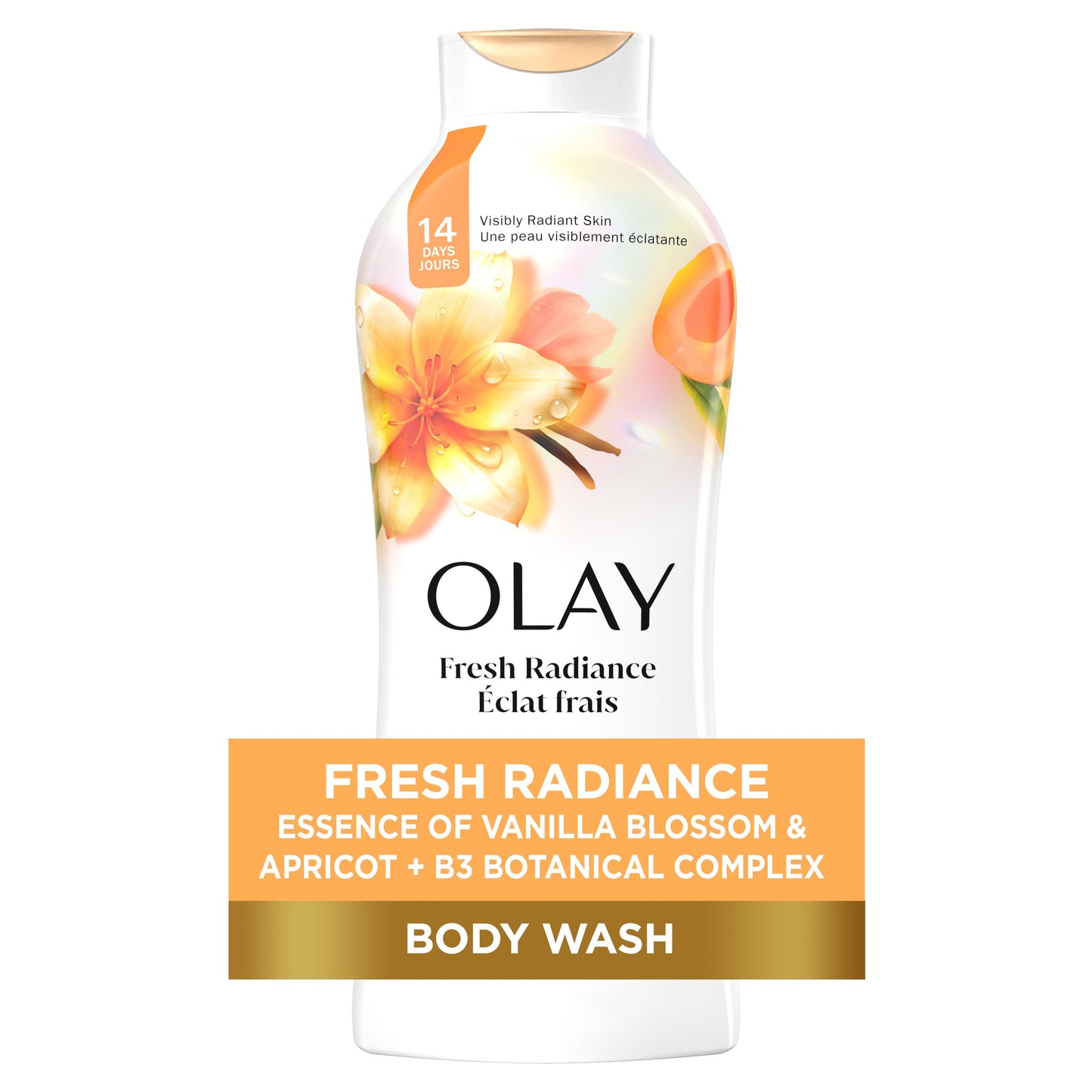 Olay Body Wash Fresh Radiance Vanilla Blossom & Apricot 22oz