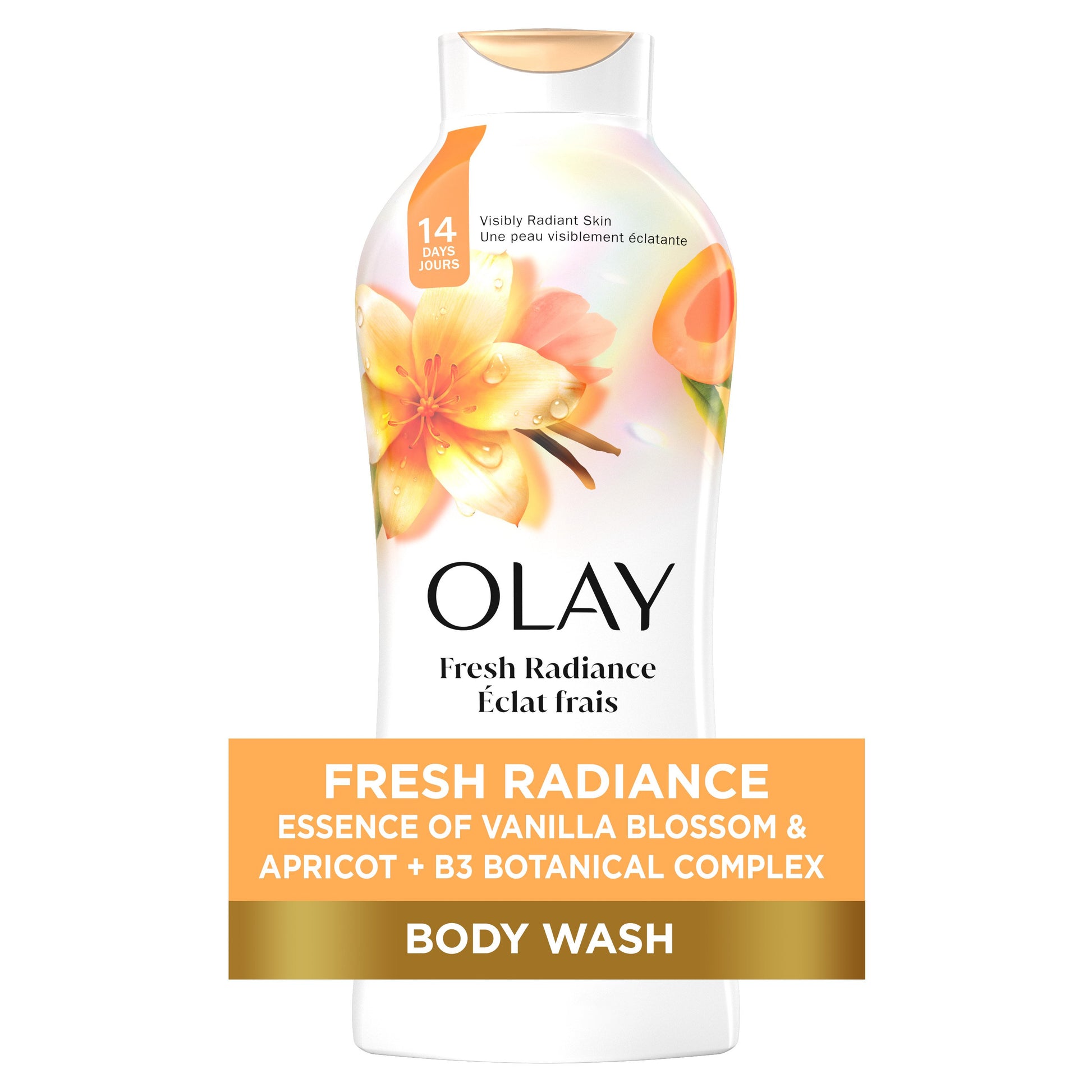 Olay Body Wash Fresh Radiance Vanilla Blossom & Apricot 22oz