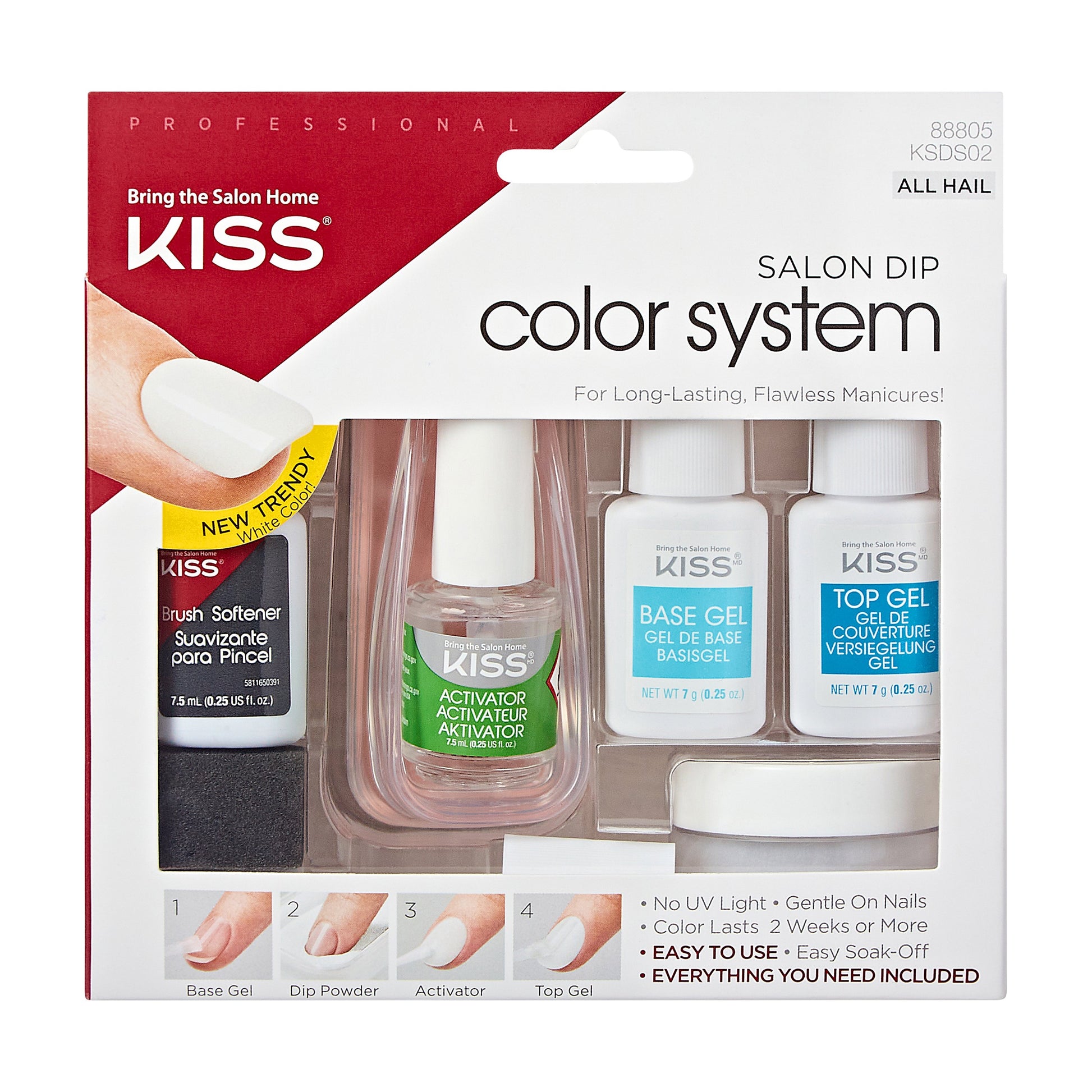 Kiss Salon Dip Color System Kit