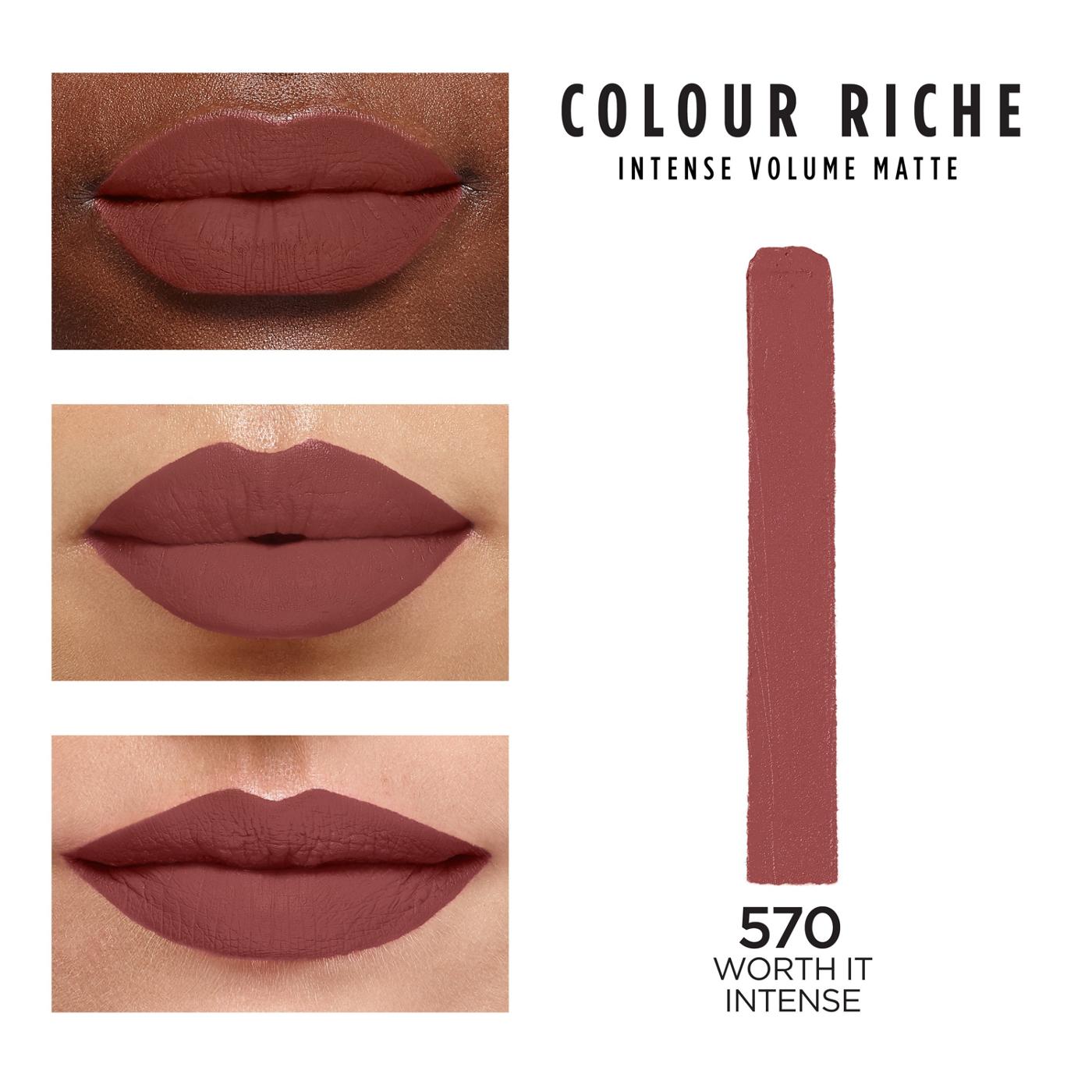 L'ORÉAL PARIS Colour Riche Intense Volume Matte Lipstick, 601 Worth It, 0.06 oz