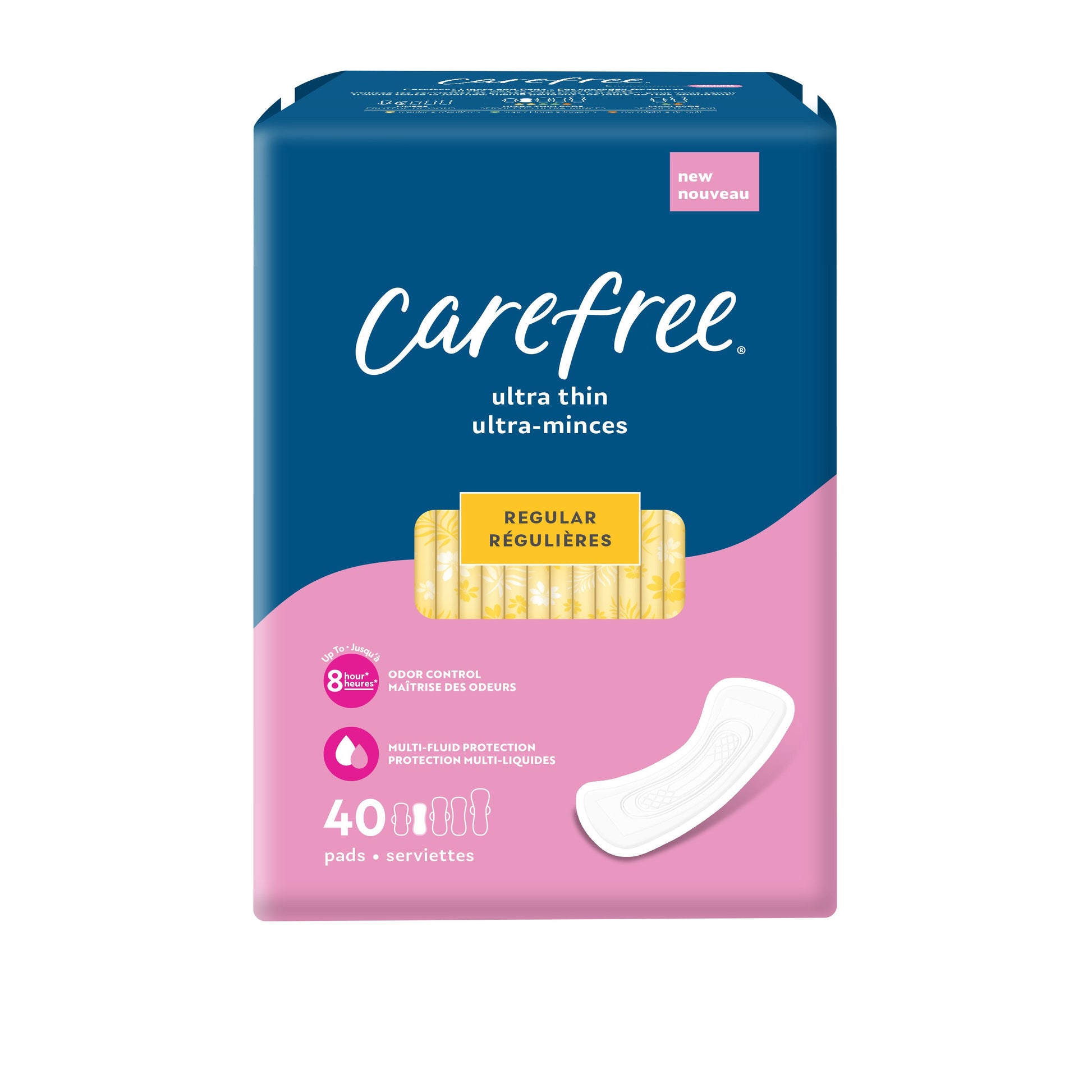 Carefree Ultra Thin Regular With Wings 28 Count