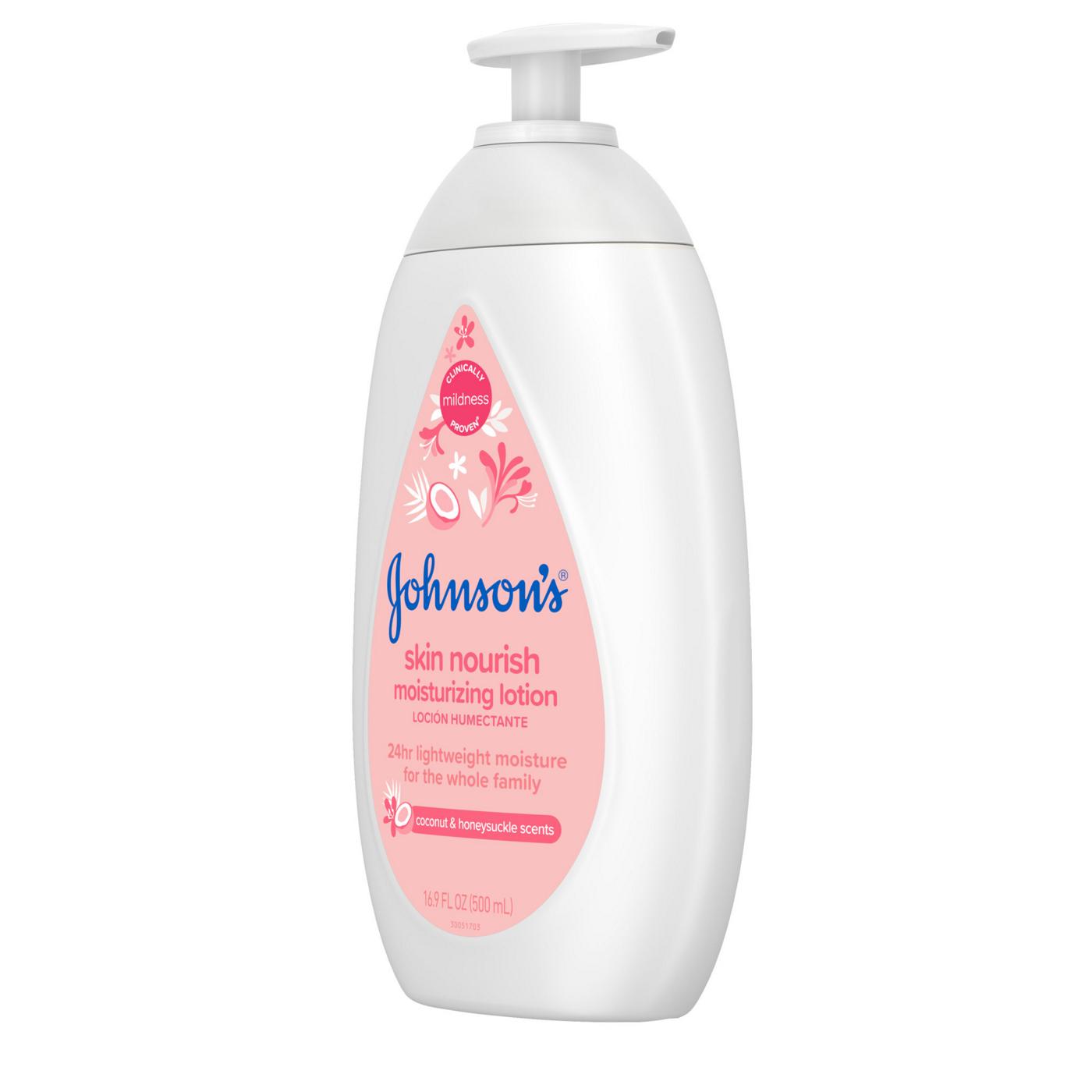Johnsons Skin Nourish Lotion Coconut + Honeysuckle 16.9oz