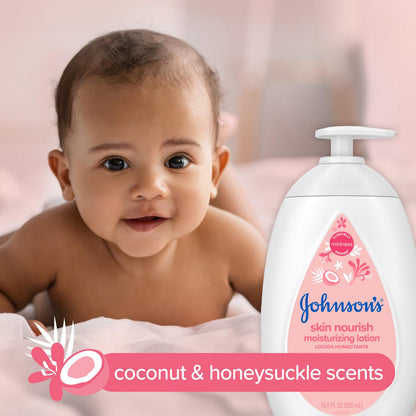 Johnsons Skin Nourish Lotion Coconut + Honeysuckle 16.9oz