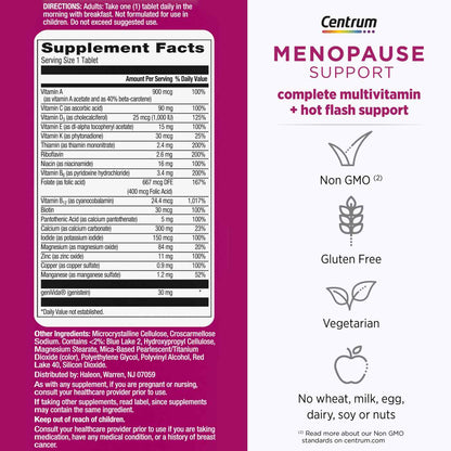 CENTRUM MENOPAUSE SPPT+MULT VIT TAB 30CT