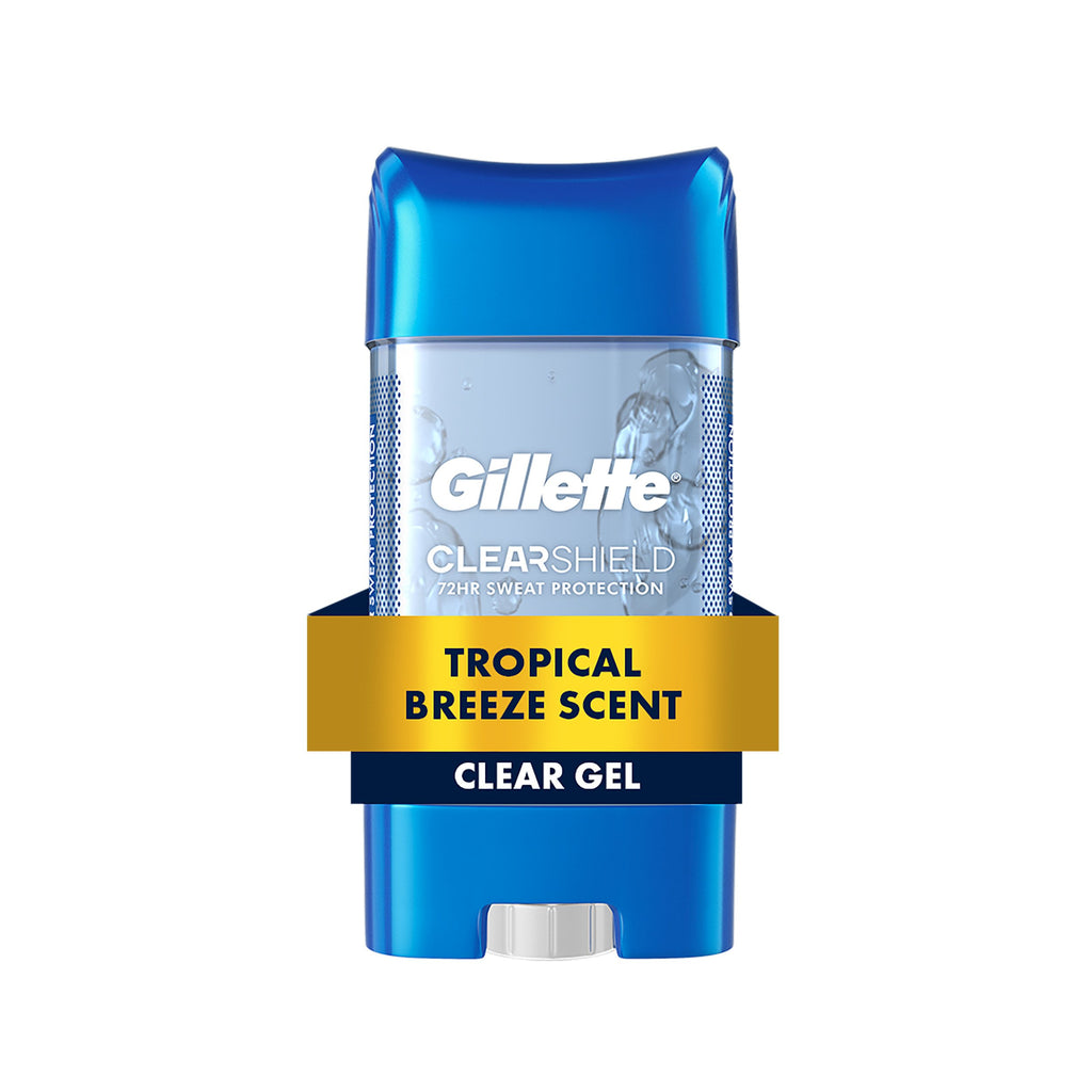 Gillette Deodorant Clearshield Gel Tropical Breeze 3.8oz