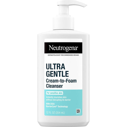 Neutrogena Ultra Gentle Cream- To-Foam Cleanser 8.5oz