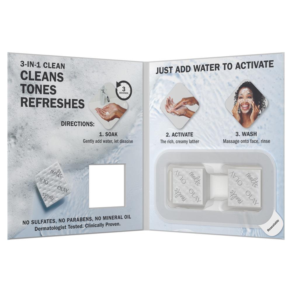 OLAY Cleansing Melts + Vitamin C Daily Facial Cleanser, 12 count
