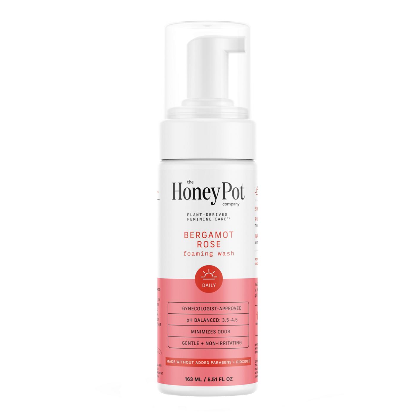 THE HONEY POT FOAM WASH,BERGAMOT ROSE