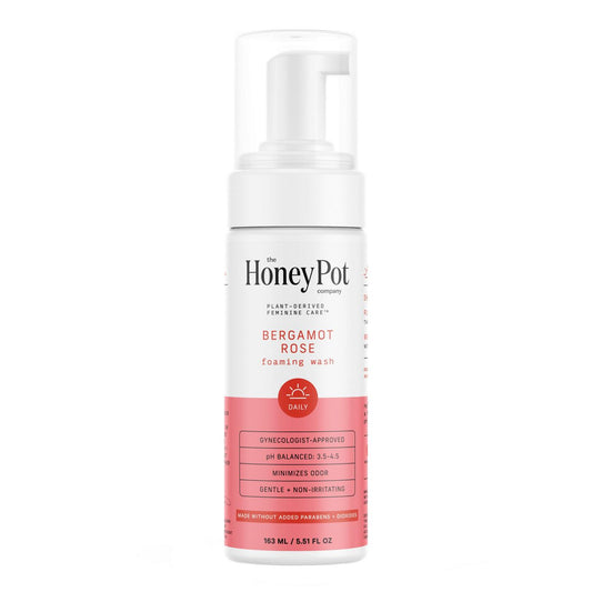 THE HONEY POT FOAM WASH,BERGAMOT ROSE