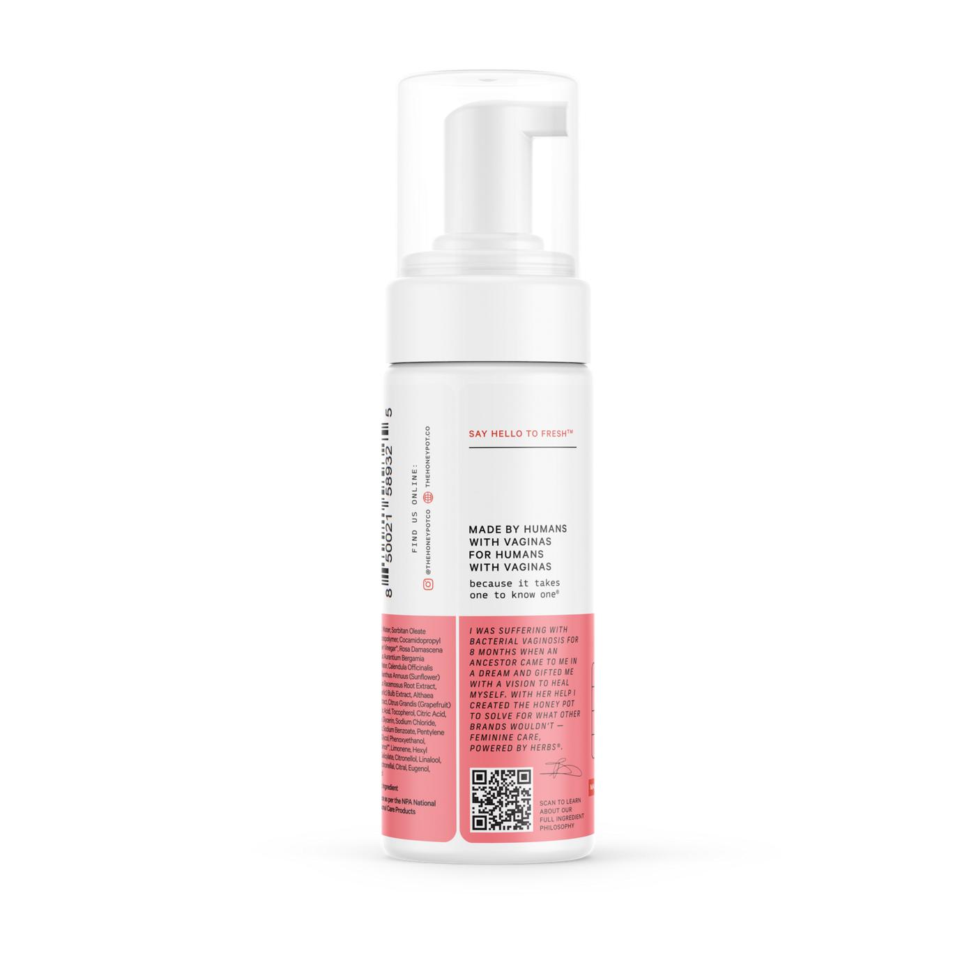THE HONEY POT FOAM WASH,BERGAMOT ROSE