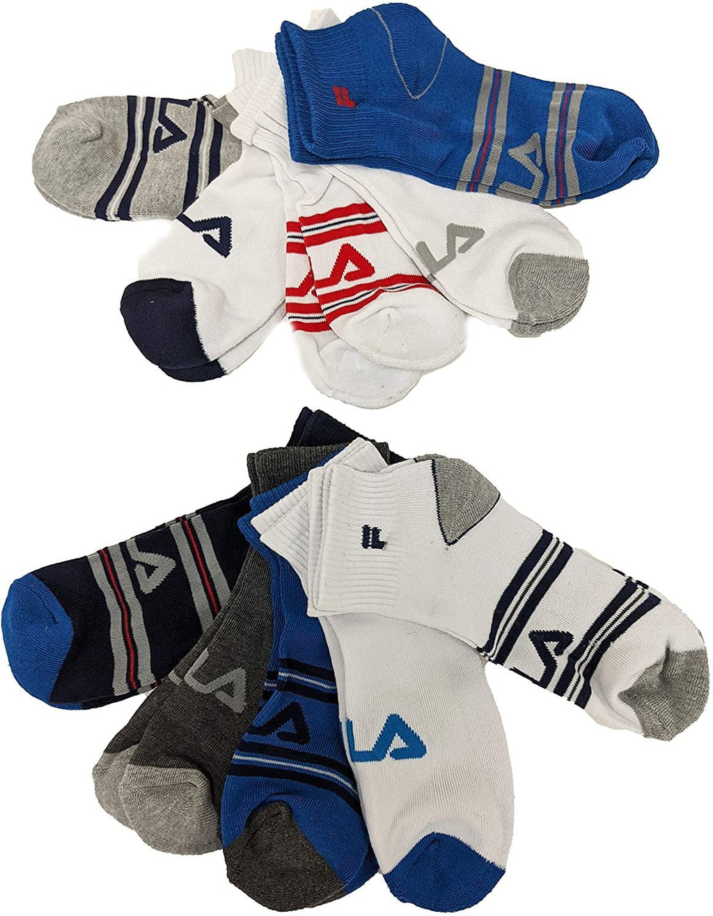 Pickle & Dot Boys Cushion Quarter Socks, 5-pack