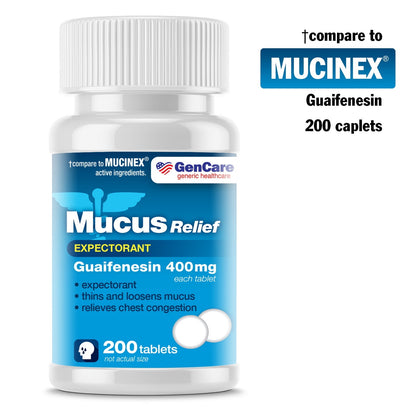 MUCUS RELIEF 400MG TAB 60CT GERI