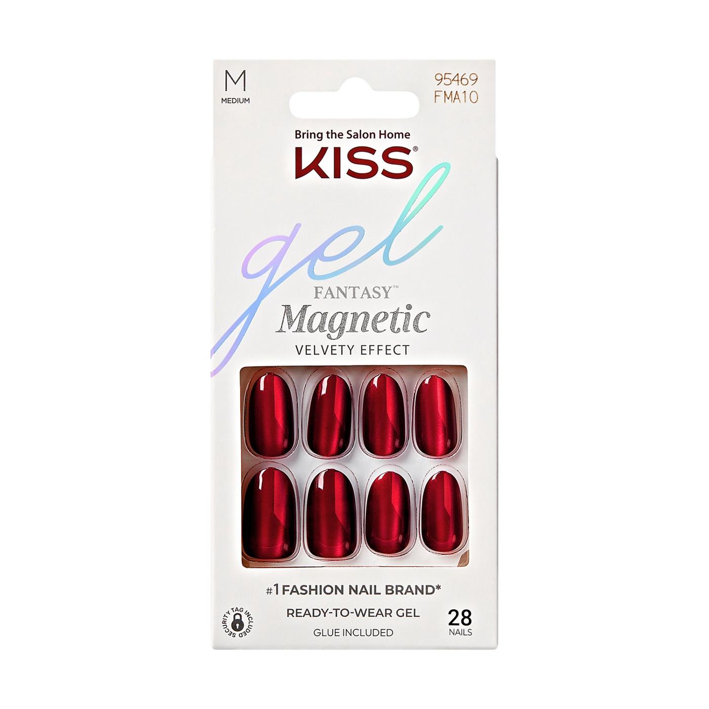 Kiss Gel Fantasy Magnetic Velvety Effect 28 Count Short