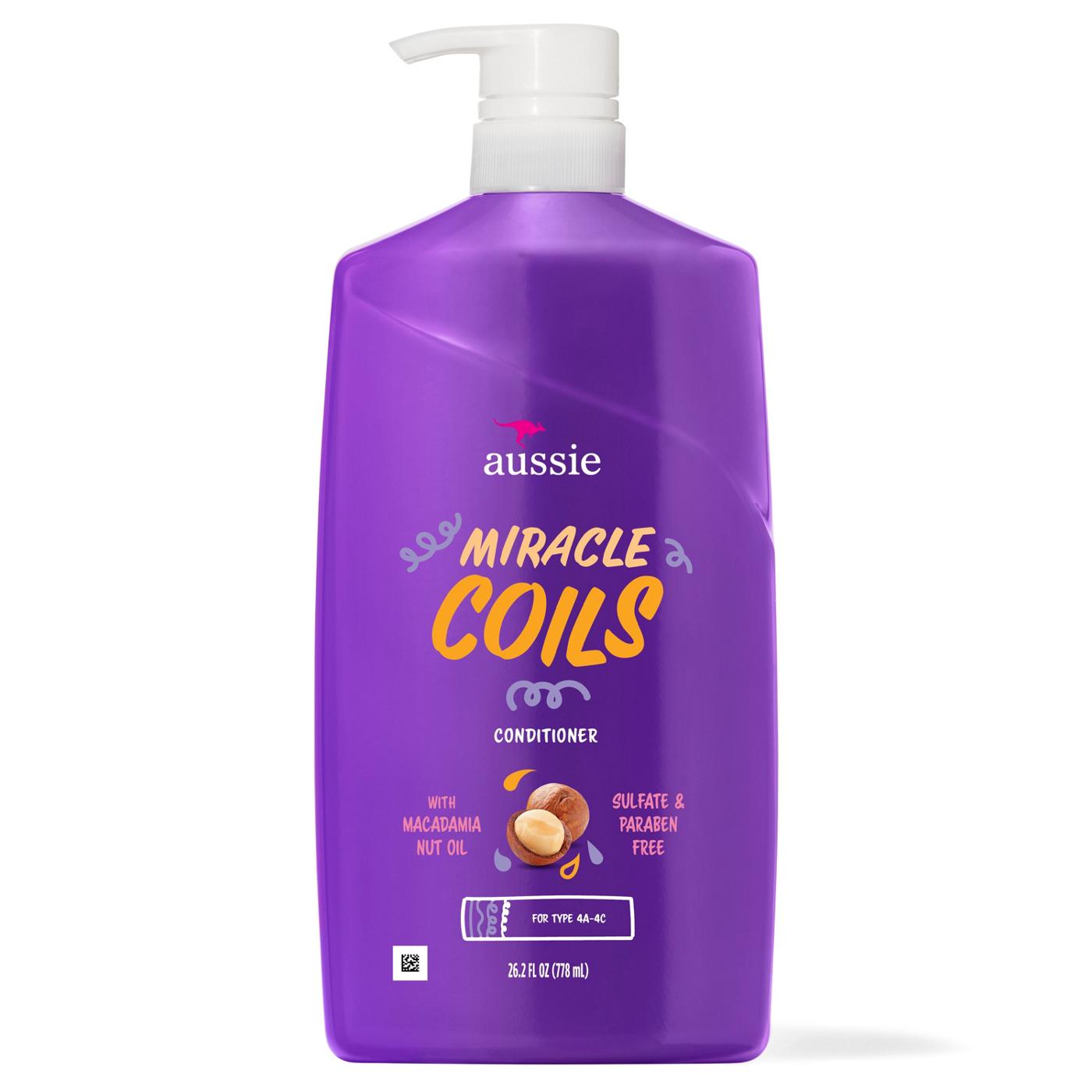 Aussie Conditioner Miracle Coils 26.2oz Pump Paraben-Free