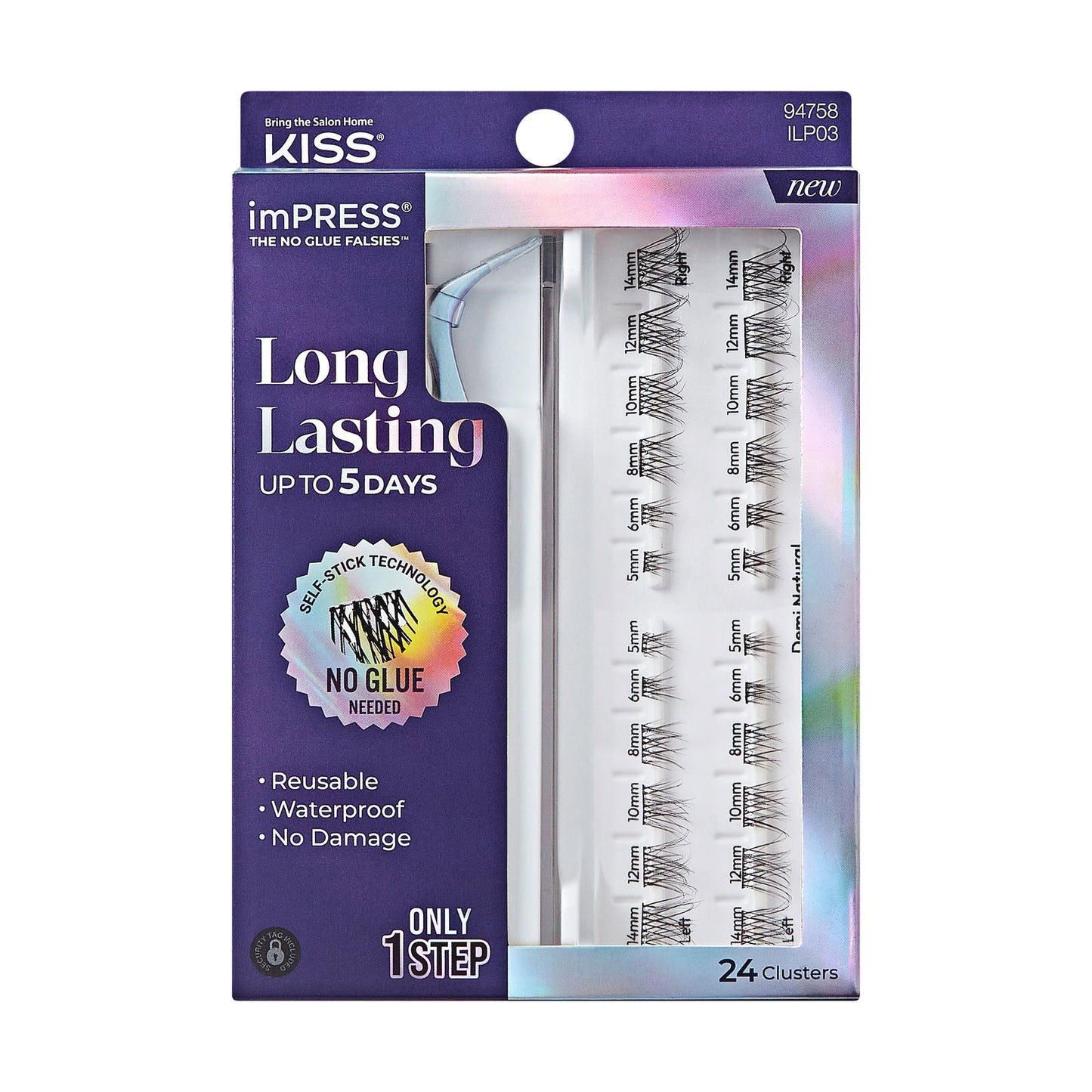 KISS imPRESS Falsies Long Lasting Self Adhesive Lashes - Demi Edgy