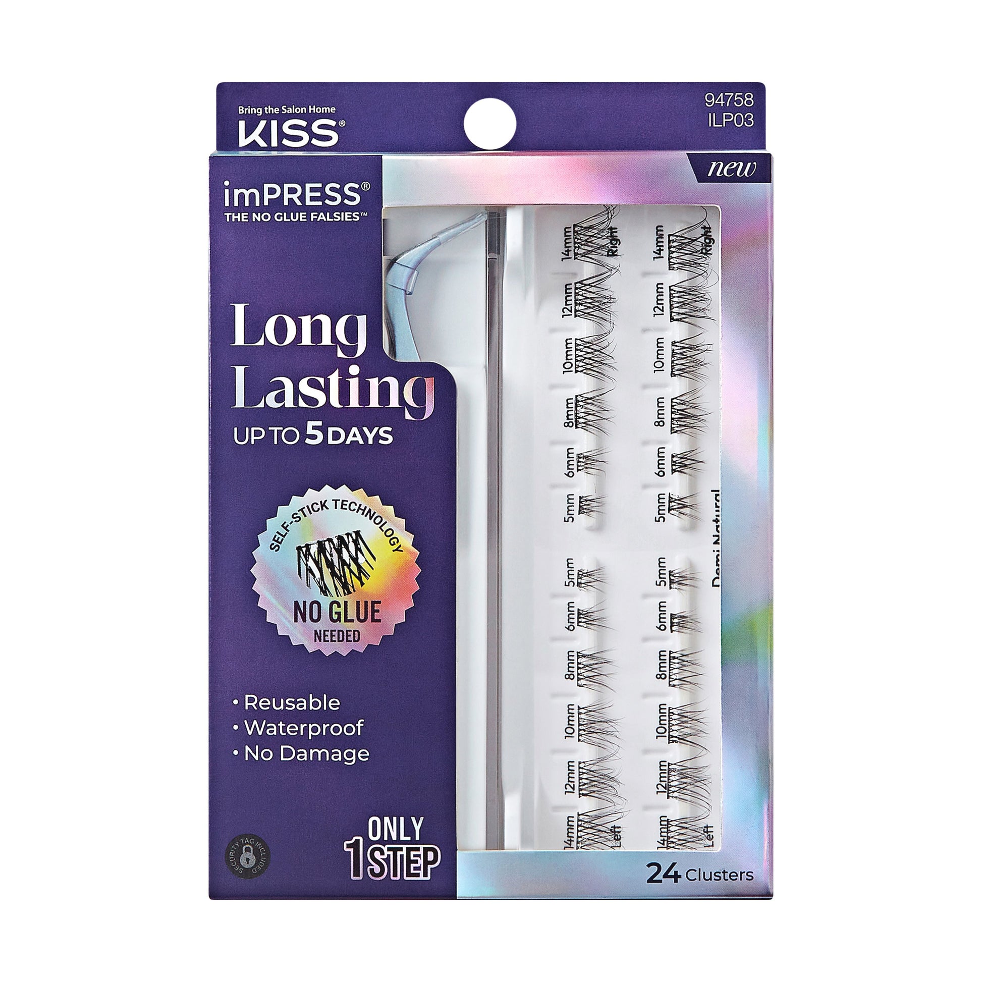 KISS imPRESS Falsies Long Lasting Self Adhesive Lashes - Demi Edgy