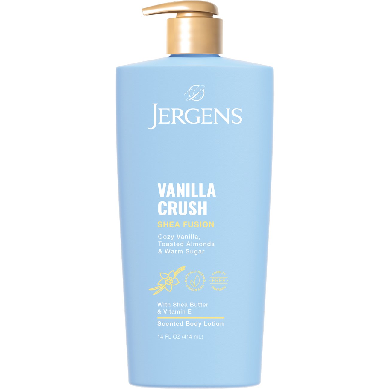 Jergens Shea Fusion Vanilla Crush Body Lotion 14oz Pump