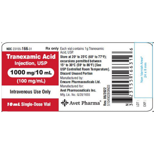 TRANXMC AC IP1000MG/100ML10X100ML