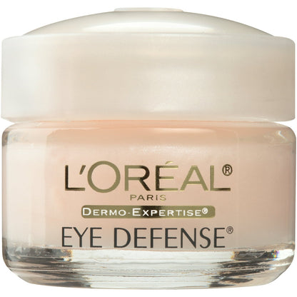 L'ORÉAL PARIS Dermo-Expertise Eye Defense Under Eye Cream for Dark Circles, 0.5 oz.
