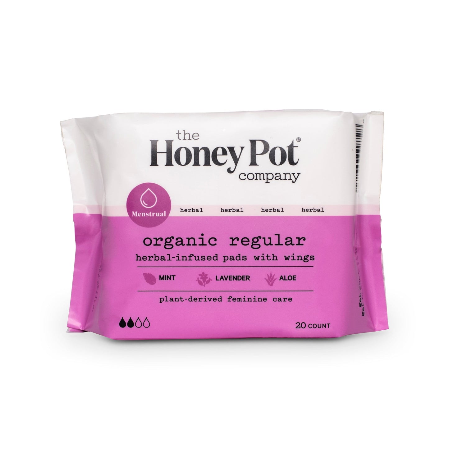 THE HONEY POT MENSTRL PADS,SUPER,HERBAL