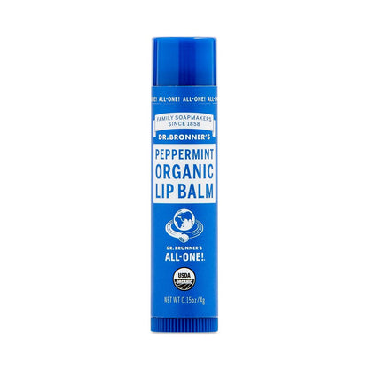 Dr. Bronners Organic Lip Balm Peppermint 0.15oz (12in)