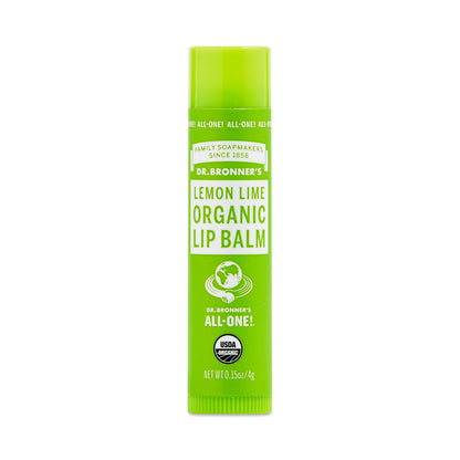 Dr. Bronners Organic Lip Balm Lemon Lime 0.15oz (12in)