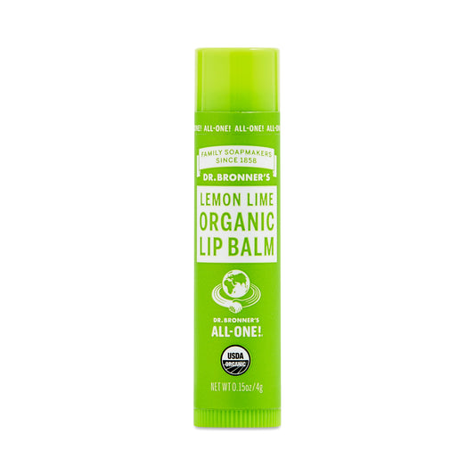 Dr. Bronners Organic Lip Balm Lemon Lime 0.15oz (12in)