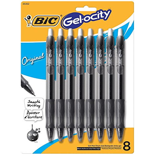 BiC Gel-ocity Retractable Pen - Black, 2 count